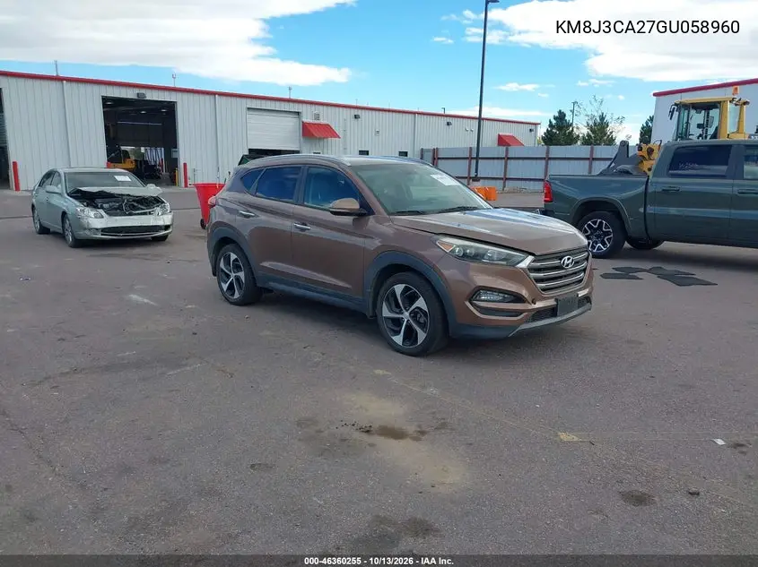 HYUNDAI TUCSON 2016, VIN KM8J3CA27GU058960