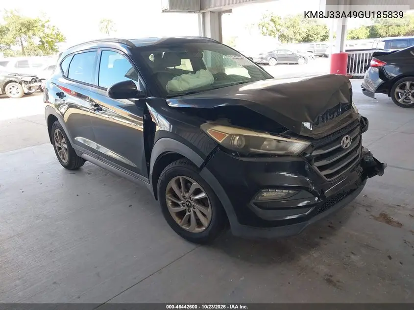 HYUNDAI TUCSON 2016, VIN KM8J33A49GU185839