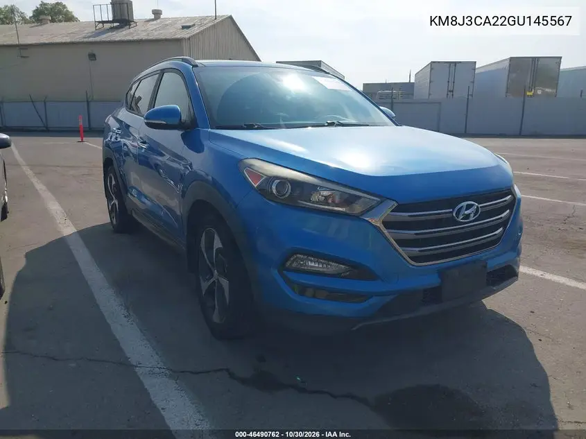 HYUNDAI TUCSON 2016, VIN KM8J3CA22GU145567