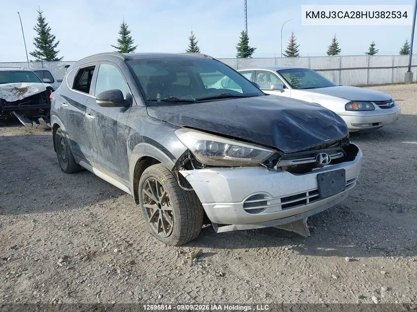HYUNDAI TUCSON 2017, VIN KM8J3CA28HU382534