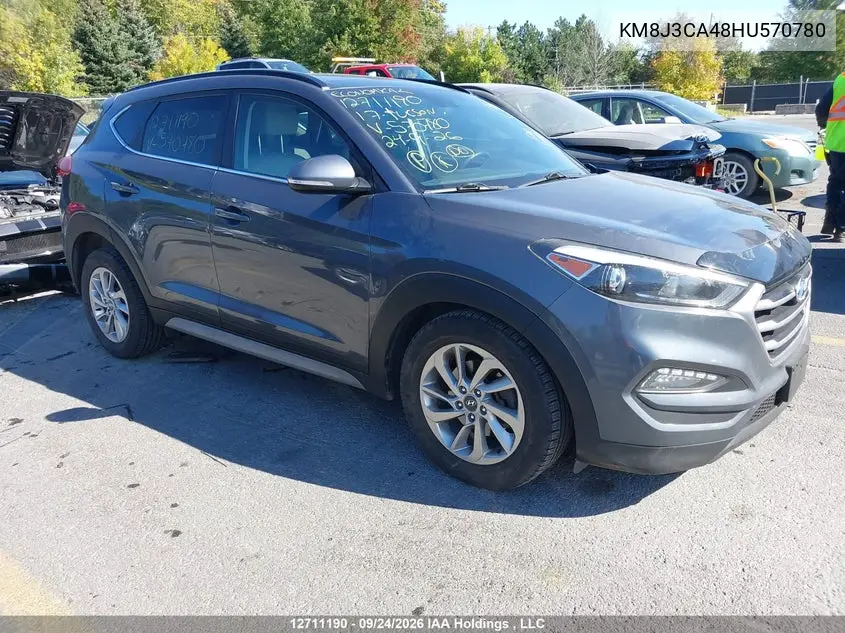 HYUNDAI TUCSON 2017, VIN KM8J3CA48HU570780
