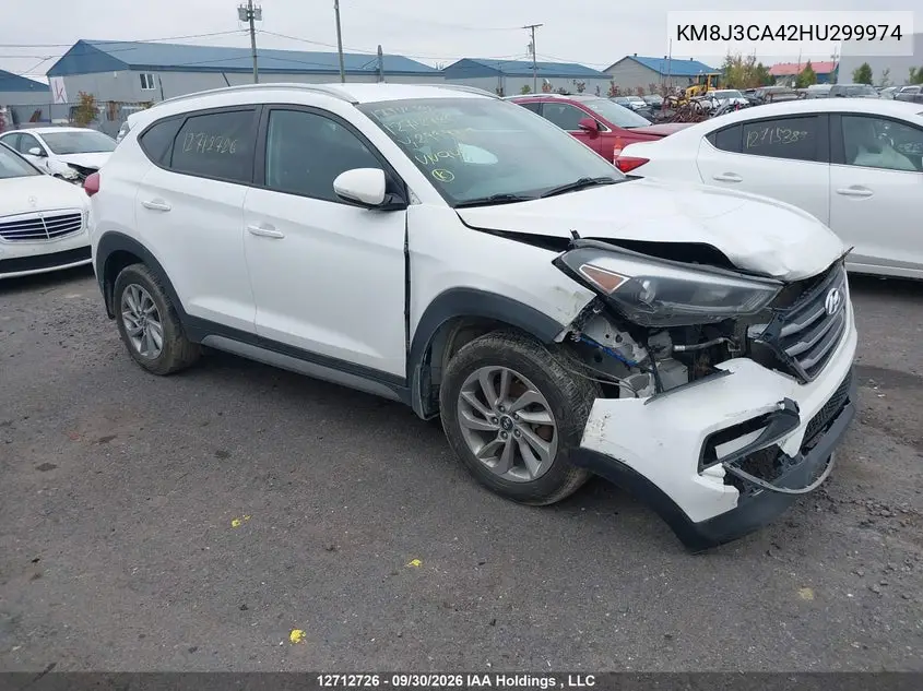 HYUNDAI TUCSON 2017, VIN KM8J3CA42HU299974