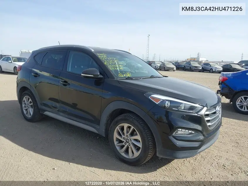 HYUNDAI TUCSON 2017, VIN KM8J3CA42HU471226