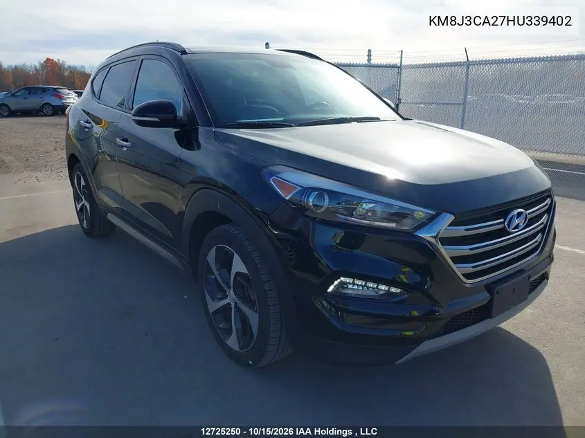 HYUNDAI TUCSON 2017, VIN KM8J3CA27HU339402