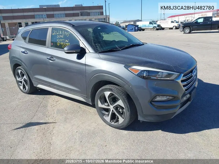 HYUNDAI TUCSON 2017, VIN KM8J3CA28HU482780