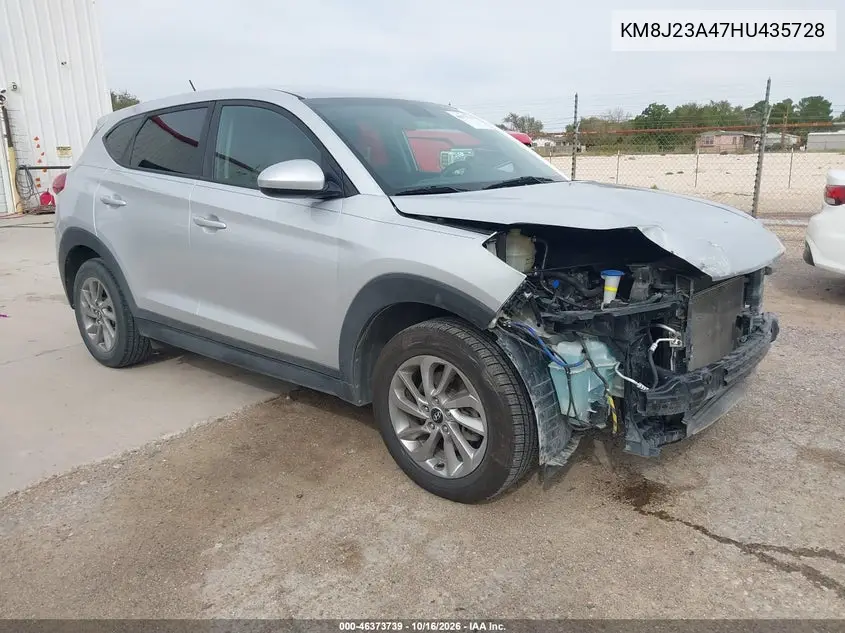 HYUNDAI TUCSON 2017, VIN KM8J23A47HU435728