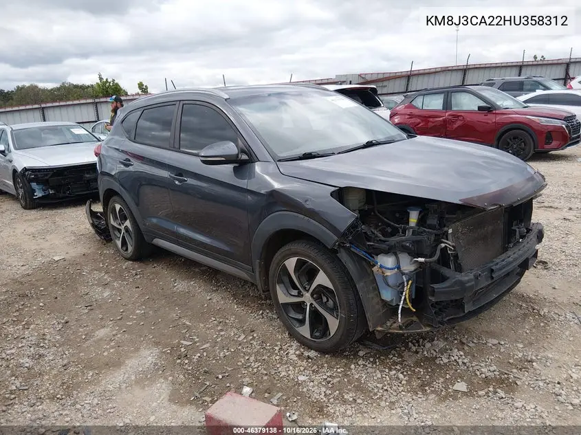 HYUNDAI TUCSON 2017, VIN KM8J3CA22HU358312