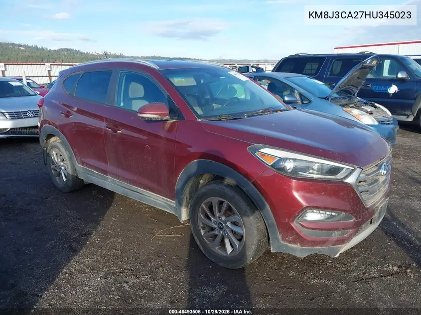 HYUNDAI TUCSON 2017, VIN KM8J3CA27HU345023