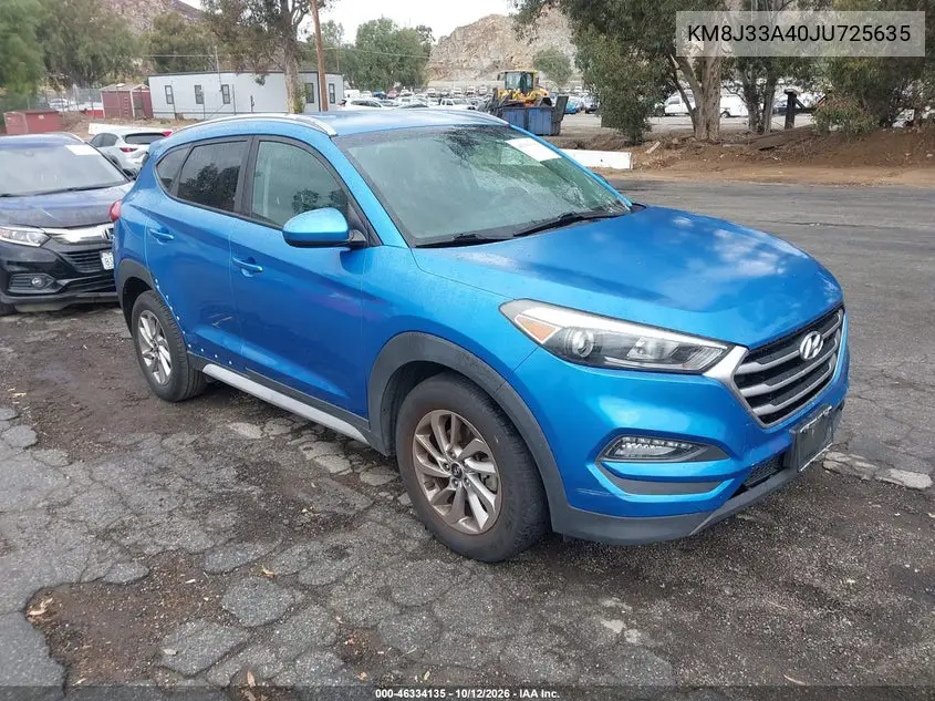 HYUNDAI TUCSON 2018, VIN KM8J33A40JU725635