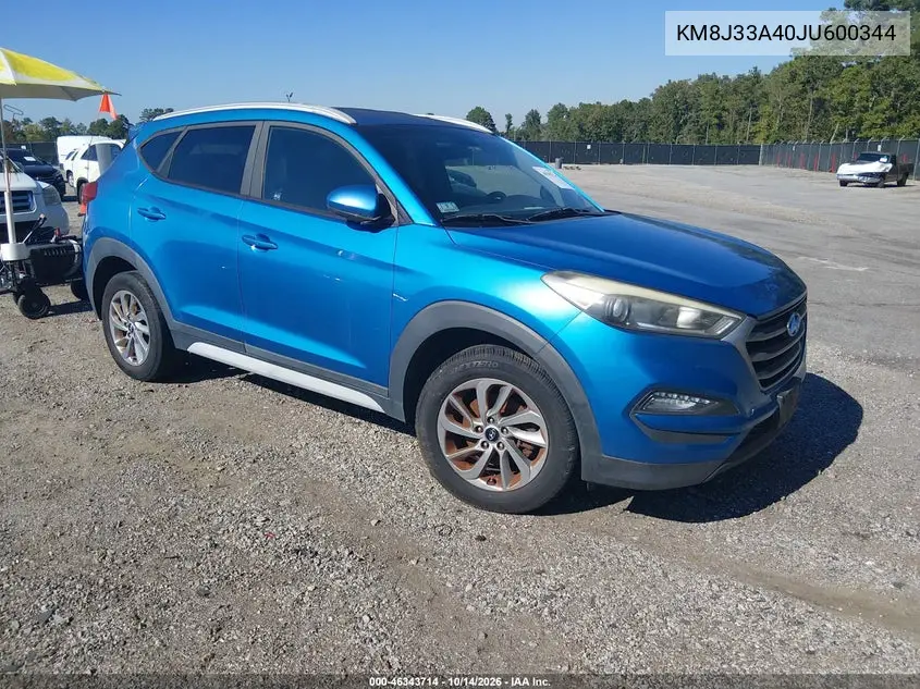 HYUNDAI TUCSON 2018, VIN KM8J33A40JU600344
