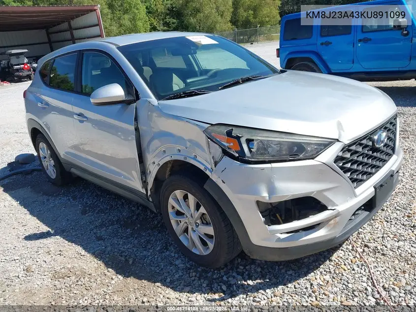HYUNDAI TUCSON 2019, VIN KM8J23A43KU891099