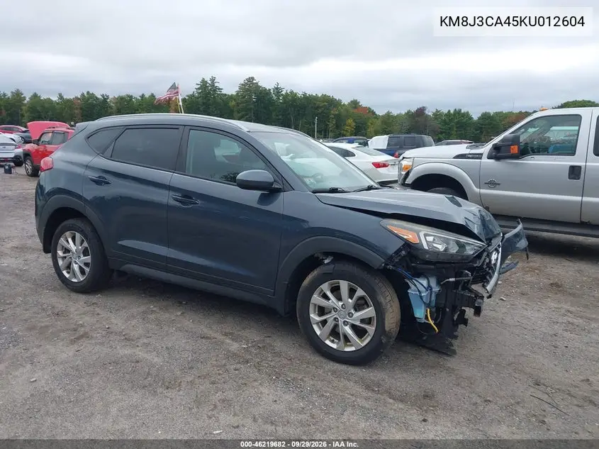 HYUNDAI TUCSON 2019, VIN KM8J3CA45KU012604