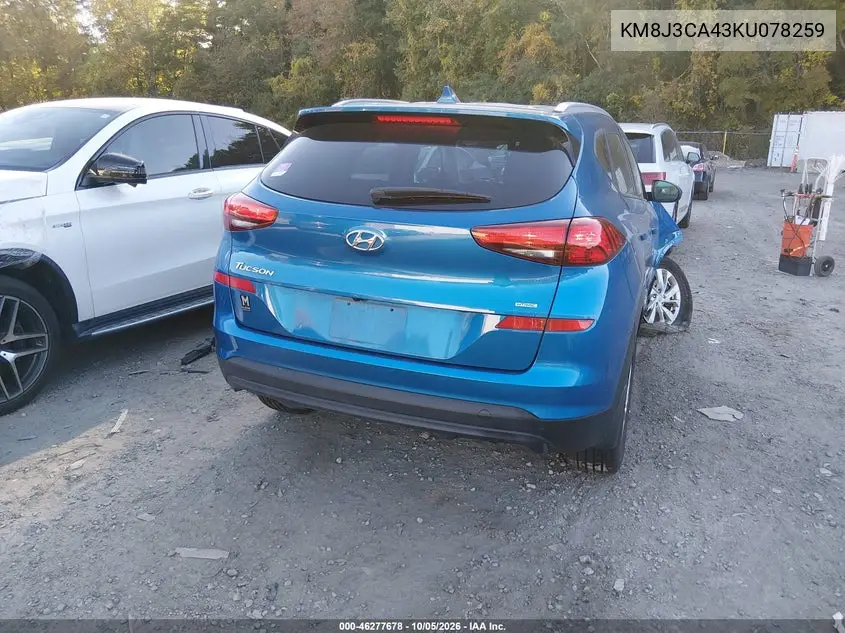 2019 HYUNDAI TUCSON VIN KM8J3CA43KU078259 — фото 4