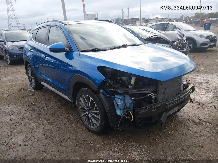 HYUNDAI TUCSON 2019, VIN KM8J33AL6KU949713