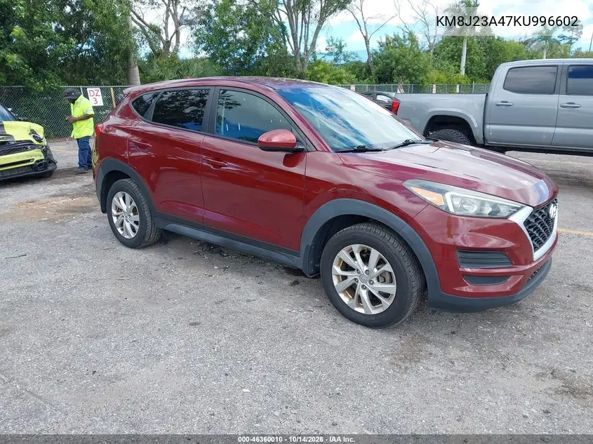 HYUNDAI TUCSON 2019, VIN KM8J23A47KU996602