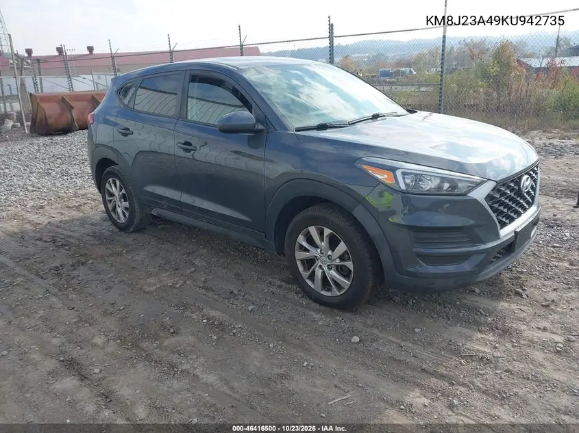 HYUNDAI TUCSON 2019, VIN KM8J23A49KU942735