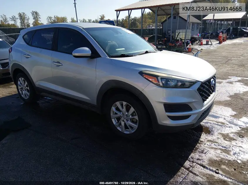 HYUNDAI TUCSON 2019, VIN KM8J23A46KU914665