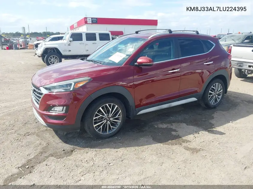2020 HYUNDAI TUCSON VIN KM8J33AL7LU224395 — фото 2