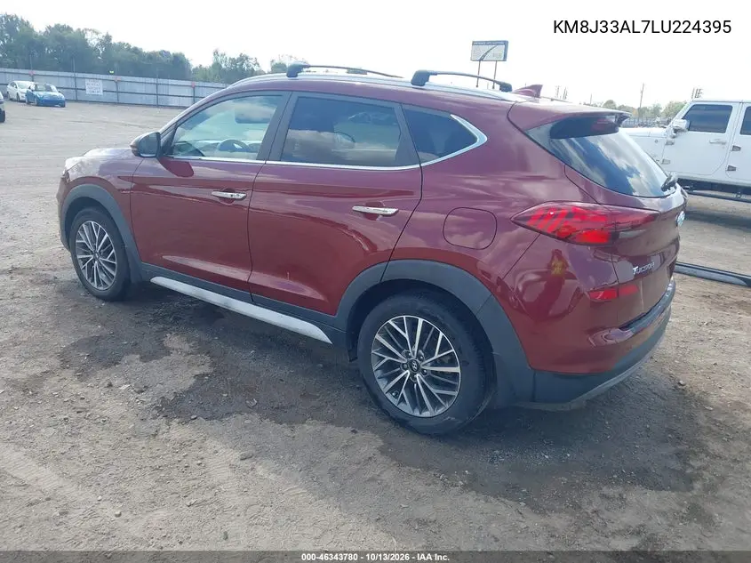 2020 HYUNDAI TUCSON VIN KM8J33AL7LU224395 — фото 3