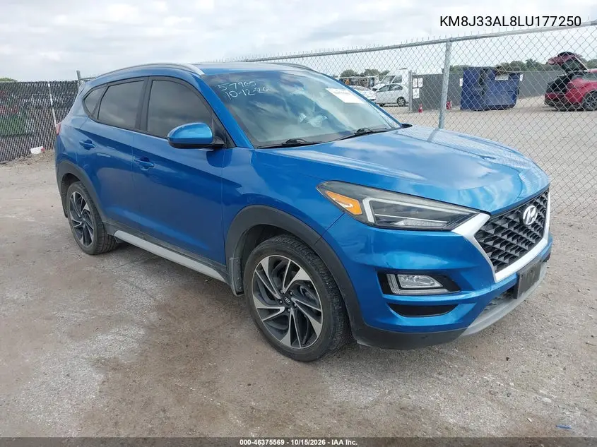 HYUNDAI TUCSON 2020, VIN KM8J33AL8LU177250