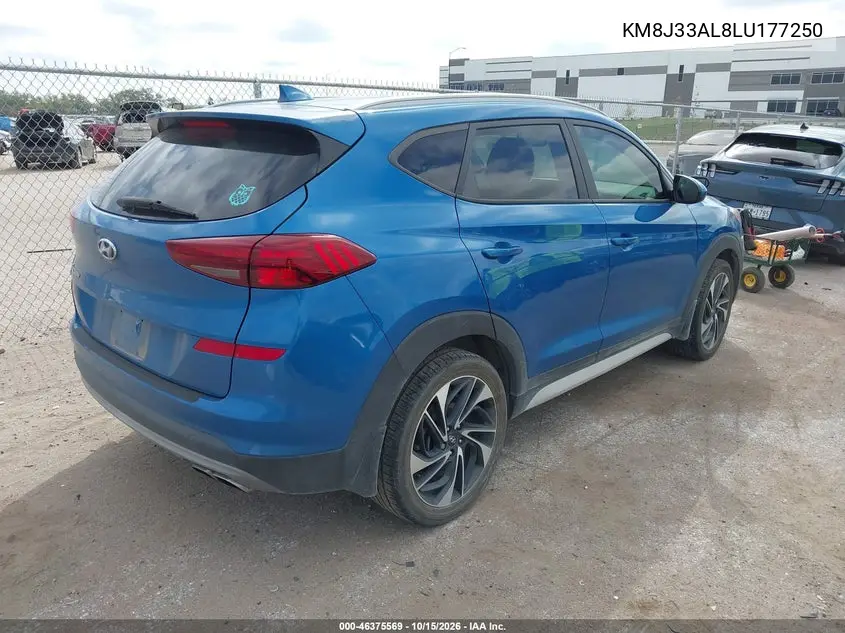 2020 HYUNDAI TUCSON VIN KM8J33AL8LU177250 — фото 4