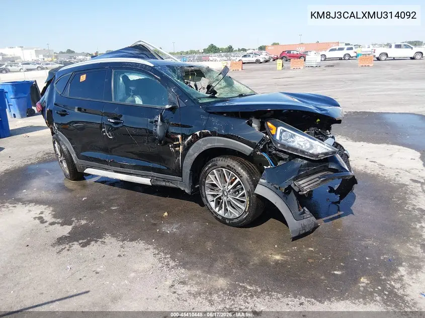 HYUNDAI TUCSON 2021, VIN KM8J3CALXMU314092