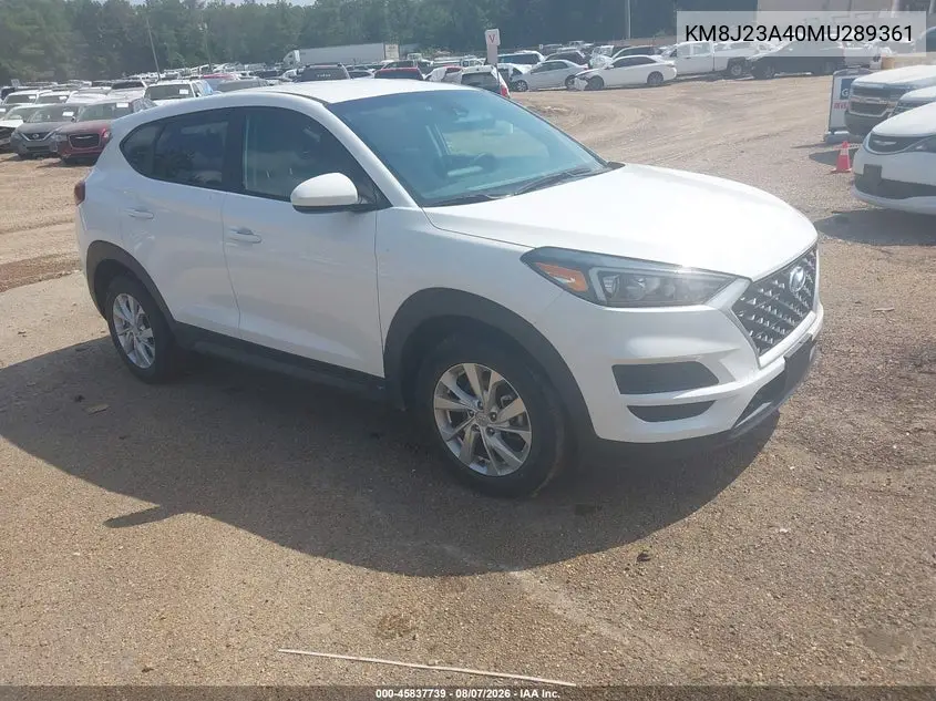 HYUNDAI TUCSON 2021, VIN KM8J23A40MU289361