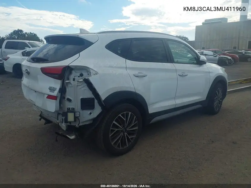 2021 HYUNDAI TUCSON VIN KM8J3CAL3MU411960 — фото 4