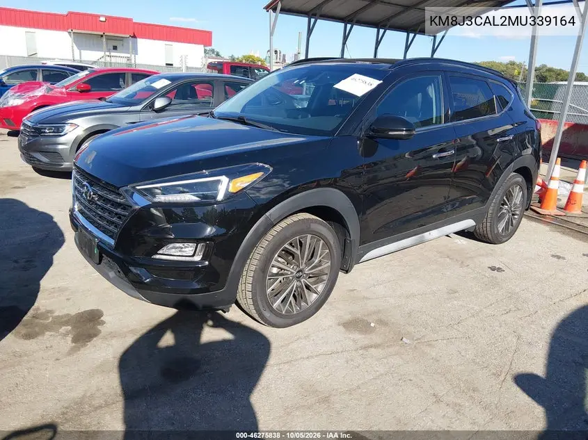 2021 HYUNDAI TUCSON VIN KM8J3CAL2MU339164 — фото 2
