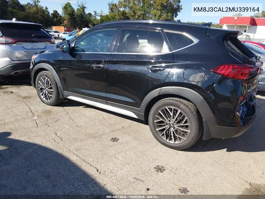 2021 HYUNDAI TUCSON VIN KM8J3CAL2MU339164 — фото 3