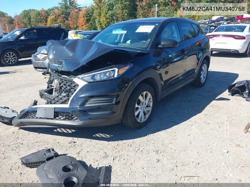 2021 HYUNDAI TUCSON VIN KM8J2CA41MU340768 — фото 2
