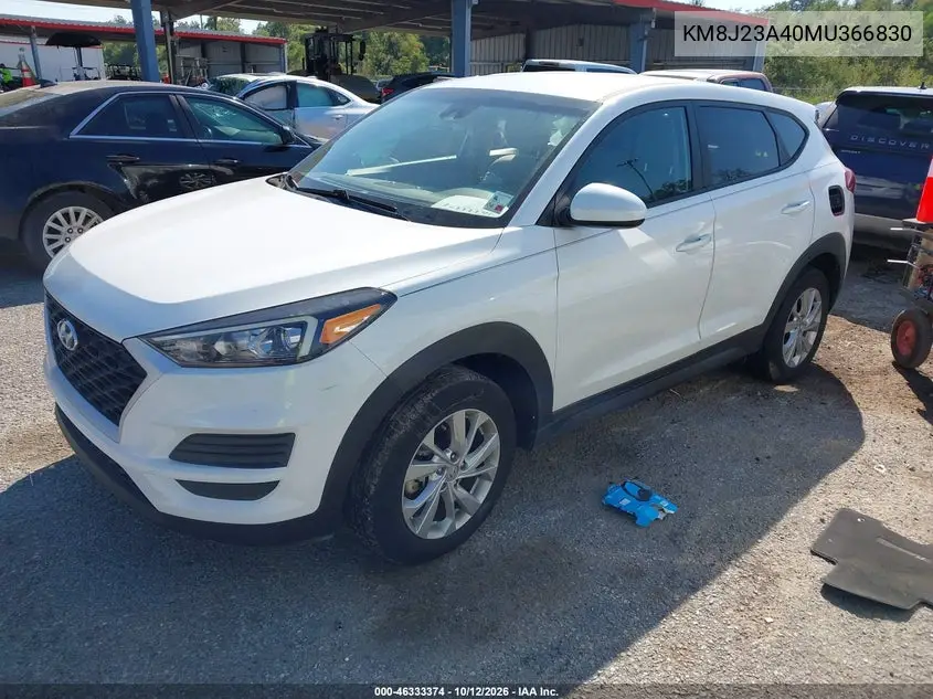 2021 HYUNDAI TUCSON VIN KM8J23A40MU366830 — фото 2