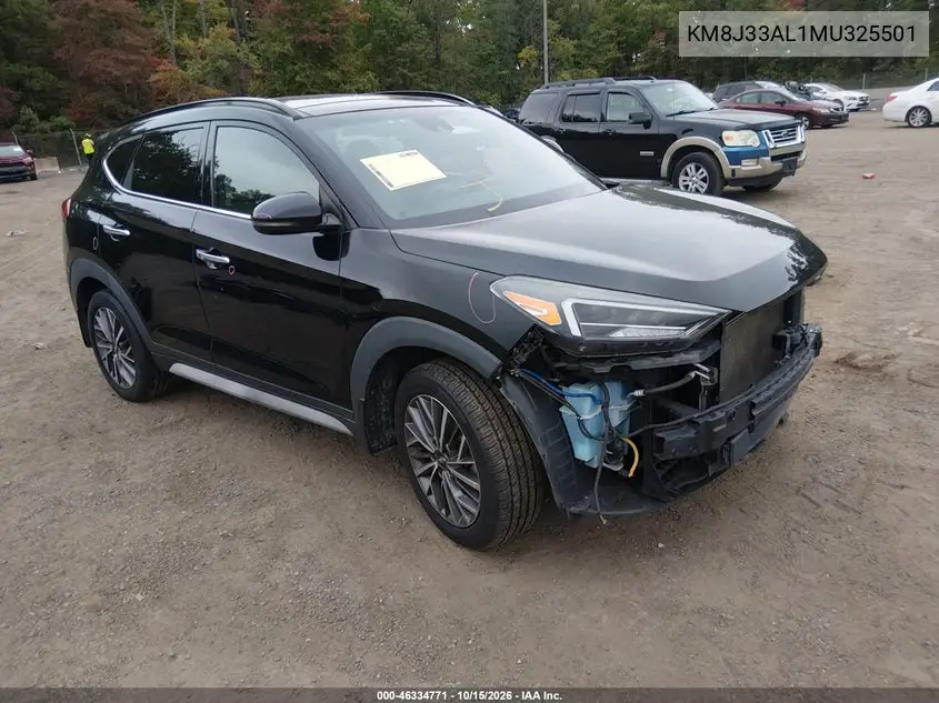 HYUNDAI TUCSON 2021, VIN KM8J33AL1MU325501