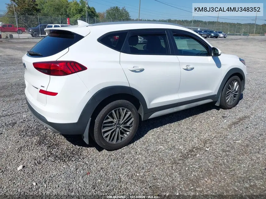 2021 HYUNDAI TUCSON VIN KM8J3CAL4MU348352 — фото 4