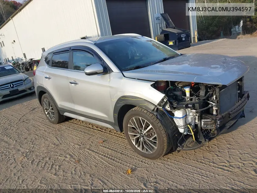 HYUNDAI TUCSON 2021, VIN KM8J3CAL0MU394597