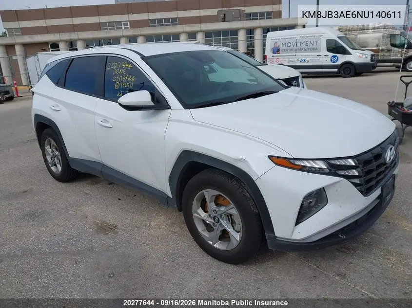HYUNDAI TUCSON 2022, VIN KM8JB3AE6NU140611