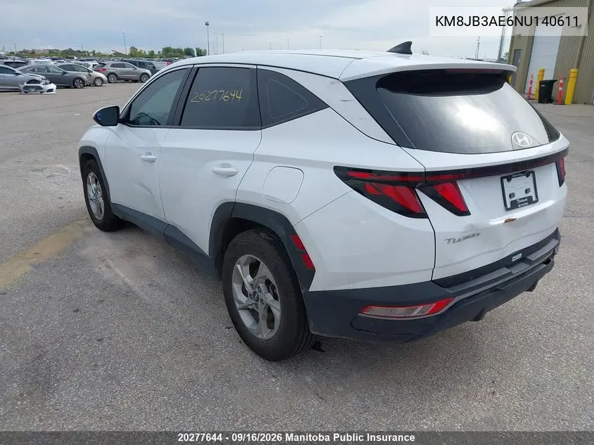2022 HYUNDAI TUCSON VIN KM8JB3AE6NU140611 — фото 3