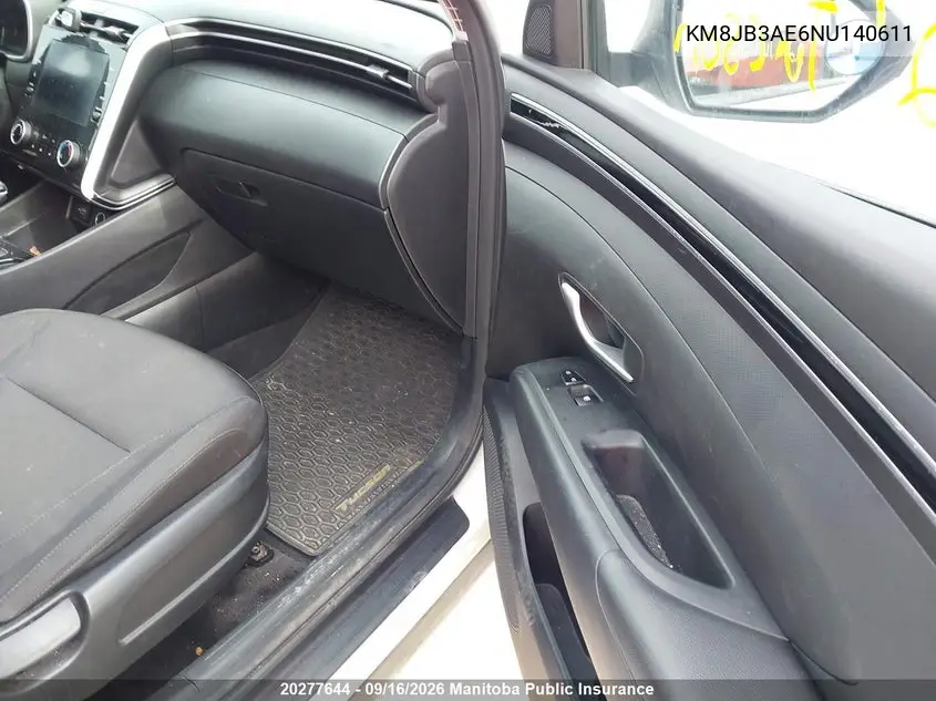 2022 HYUNDAI TUCSON VIN KM8JB3AE6NU140611 — фото 5