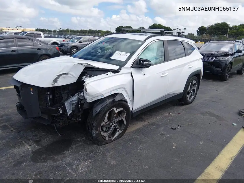 2022 HYUNDAI TUCSON VIN 5NMJC3AE0NH065137 — фото 2
