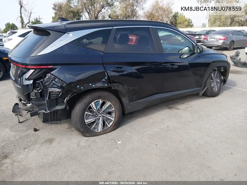 2022 HYUNDAI TUCSON VIN KM8JBCA18NU078559 — фото 4