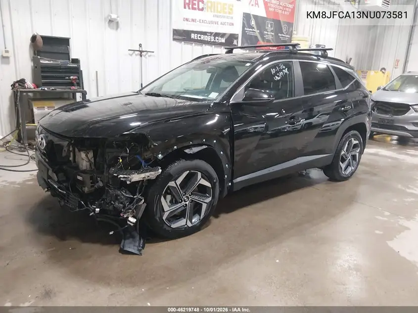 2022 HYUNDAI TUCSON VIN KM8JFCA13NU073581 — фото 2