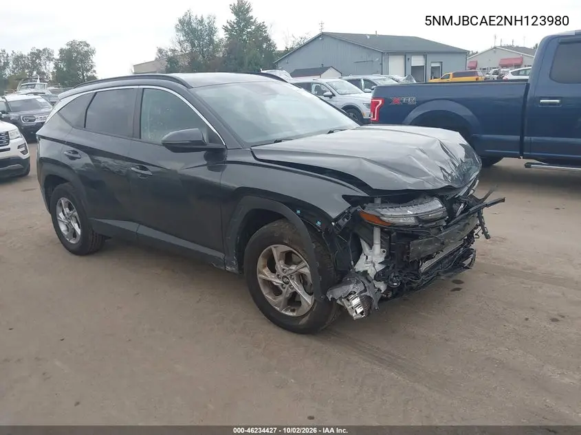 HYUNDAI TUCSON 2022, VIN 5NMJBCAE2NH123980