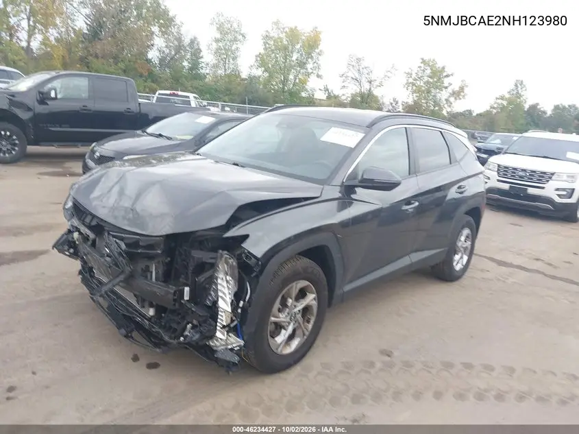 2022 HYUNDAI TUCSON VIN 5NMJBCAE2NH123980 — фото 2