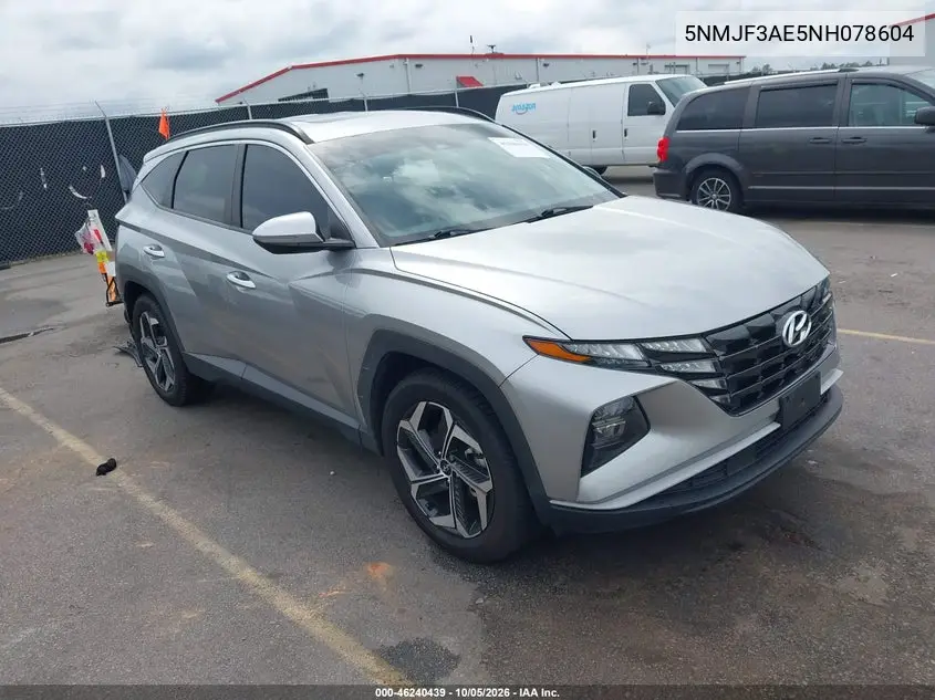 HYUNDAI TUCSON 2022, VIN 5NMJF3AE5NH078604