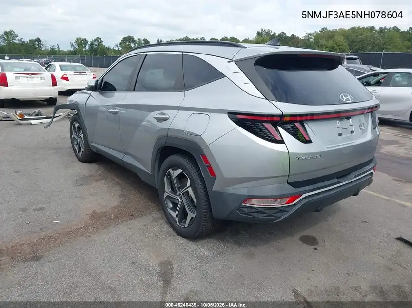 2022 HYUNDAI TUCSON VIN 5NMJF3AE5NH078604 — фото 3