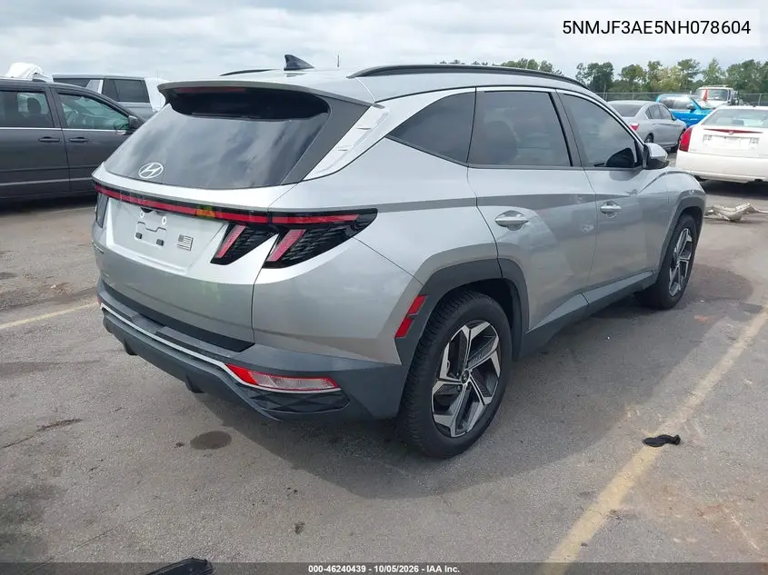 2022 HYUNDAI TUCSON VIN 5NMJF3AE5NH078604 — фото 4