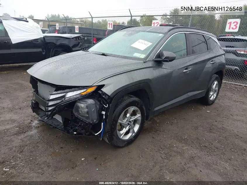 2022 HYUNDAI TUCSON VIN 5NMJBCAE5NH126548 — фото 2