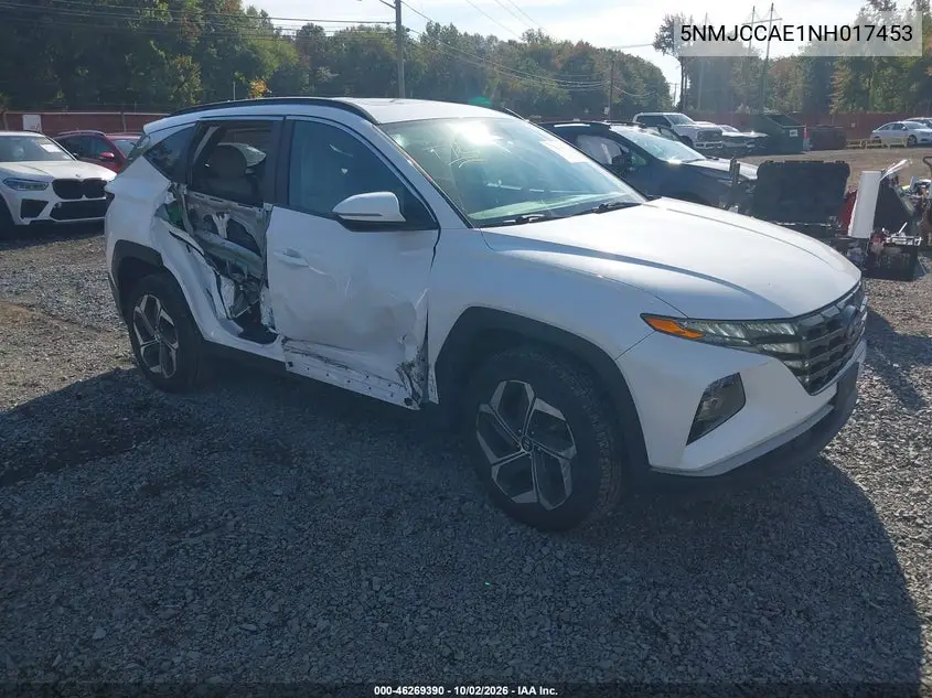 HYUNDAI TUCSON 2022, VIN 5NMJCCAE1NH017453