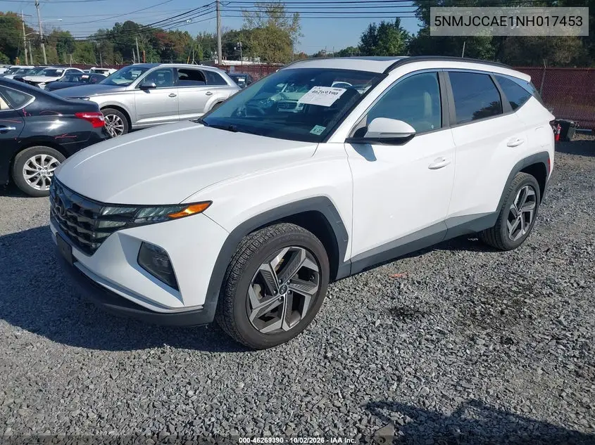 2022 HYUNDAI TUCSON VIN 5NMJCCAE1NH017453 — фото 2