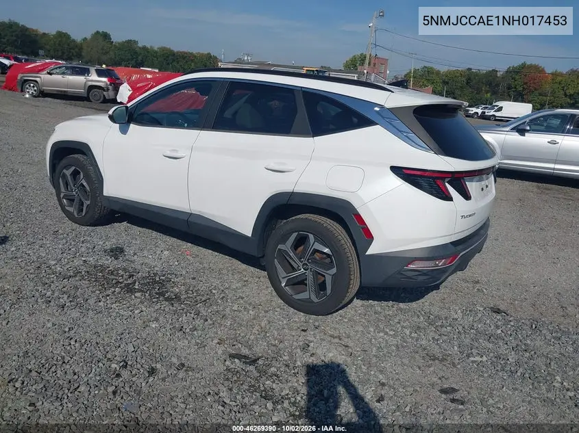 2022 HYUNDAI TUCSON VIN 5NMJCCAE1NH017453 — фото 3